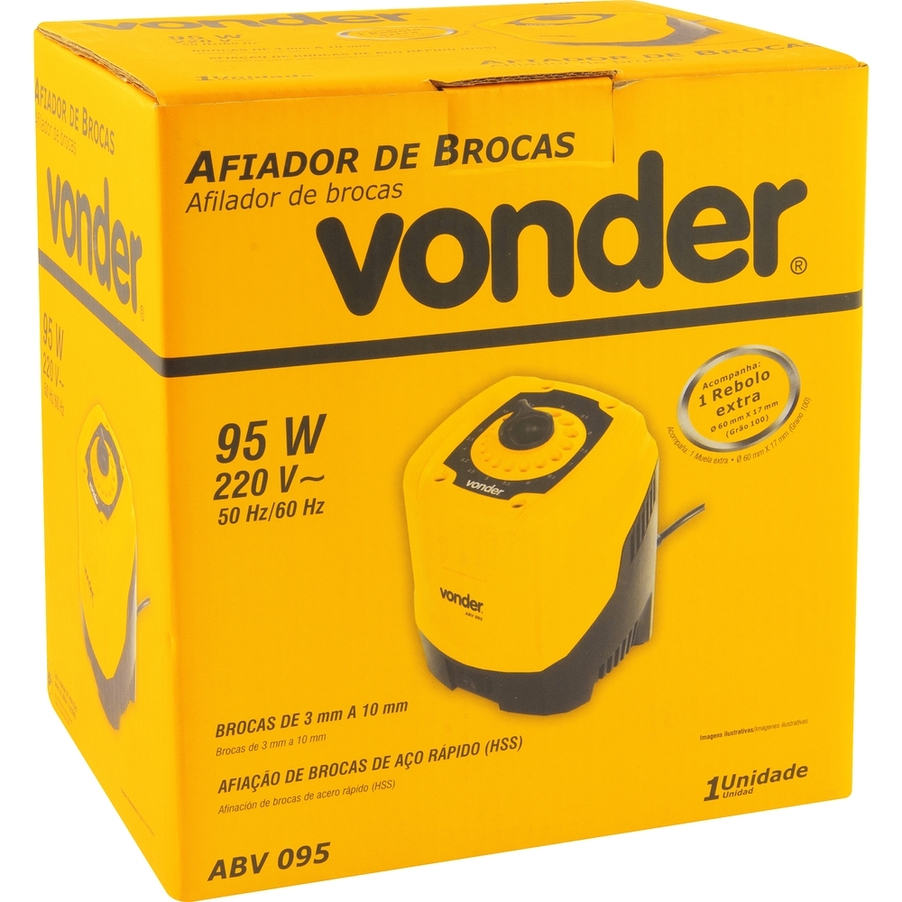 Vonder - Afiador de Brocas 3-10mm 95W 220V ABV095