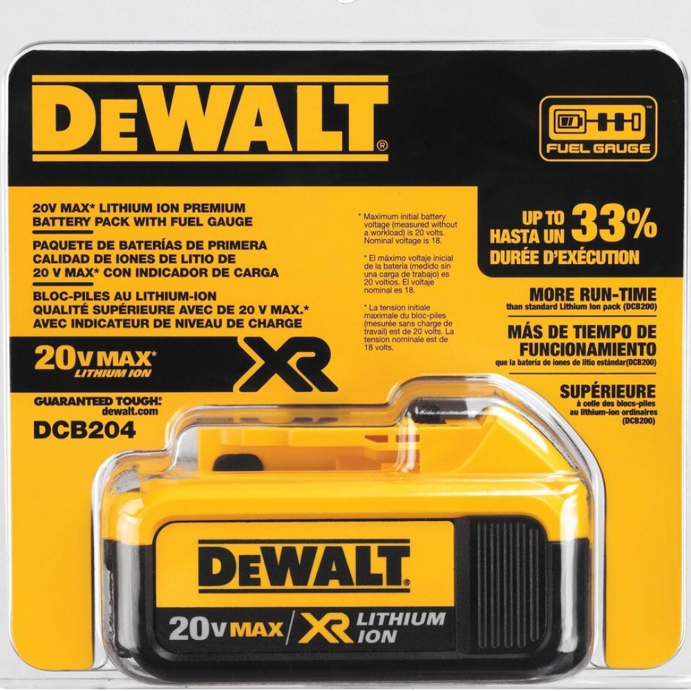 Bateria DeWalt 20V Max XR Lithium ION 4Ah