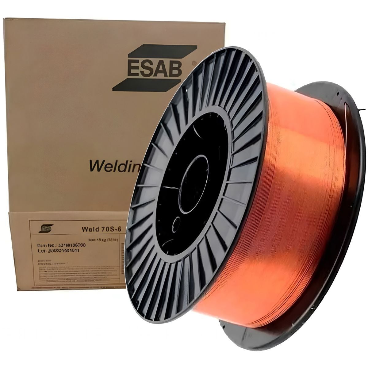 Imagem do produto Arame Solda 5kg 0,8mm Mig Esab Weld 70s6 Bobina Esab