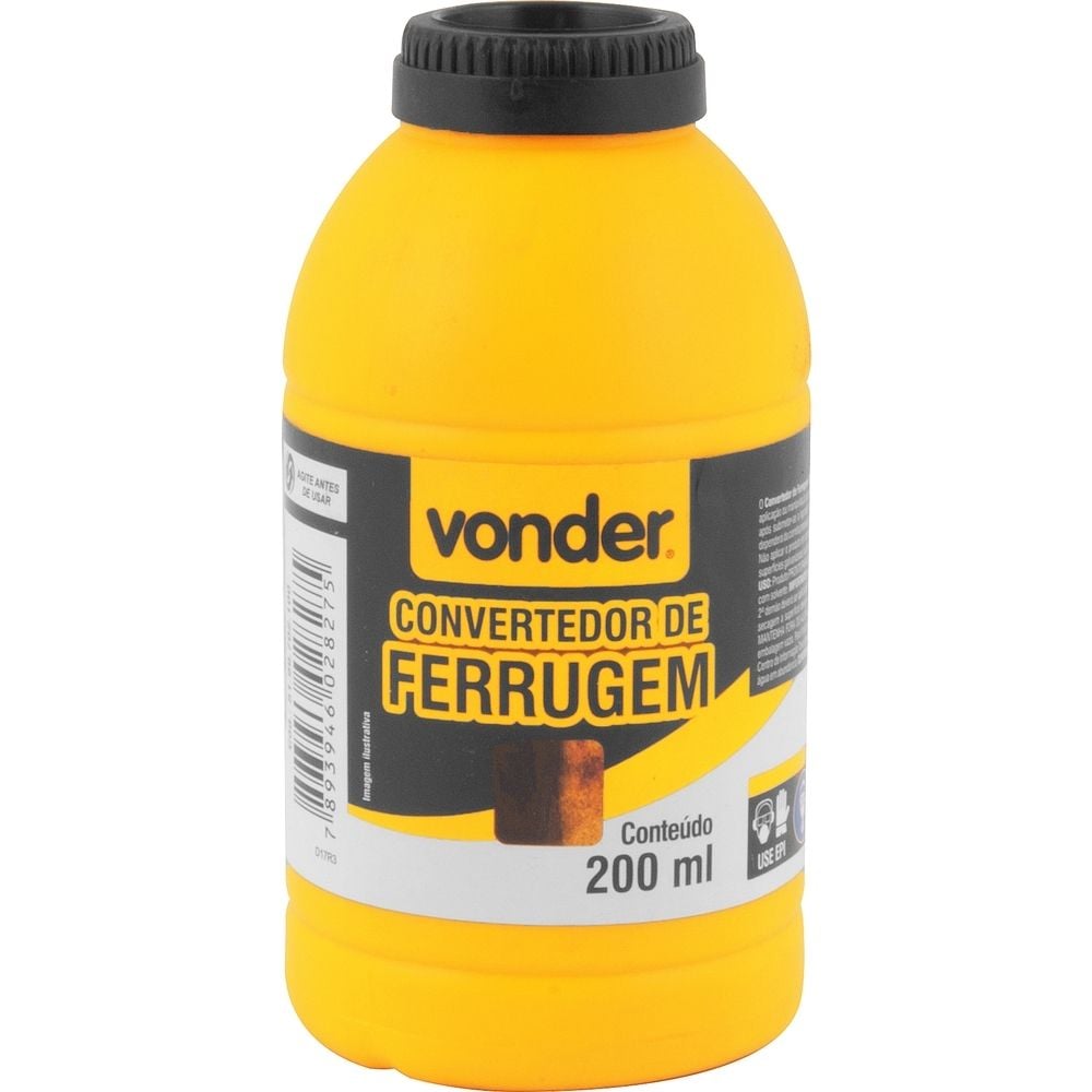 Imagem do produto Convertedor de Ferrugem 200ml Vonder 5199702100