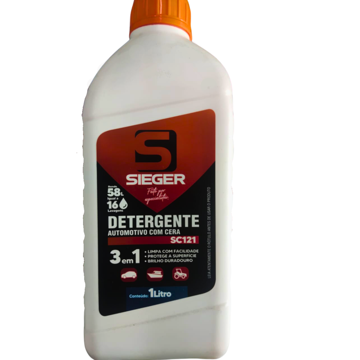 Imagem do produto Detergente Automotivo C/Cera 1L SC121 Sieger
