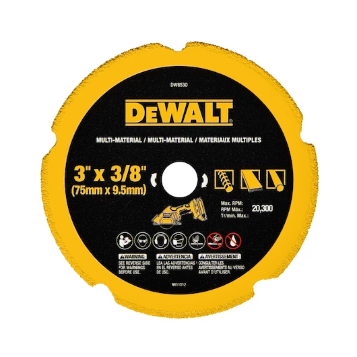 Imagem do produto Disco Corte Multimaterial 3" Dewalt