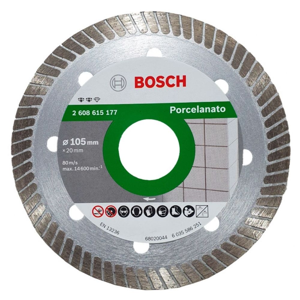 Discos Diamantado Turbo Bosch Expert Oara Porcelanato 4" (105mm)