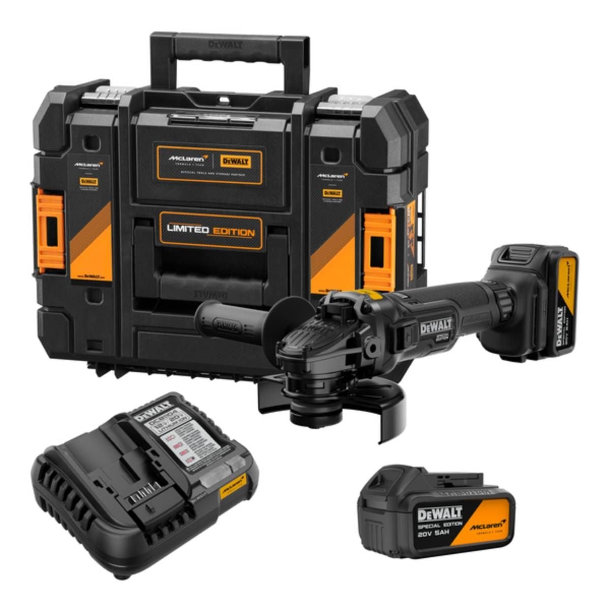 Imagem do produto ESMERILHADEIRA ANGULAR MCLAREN DEWALT 5" 20V 2 BATERIAS