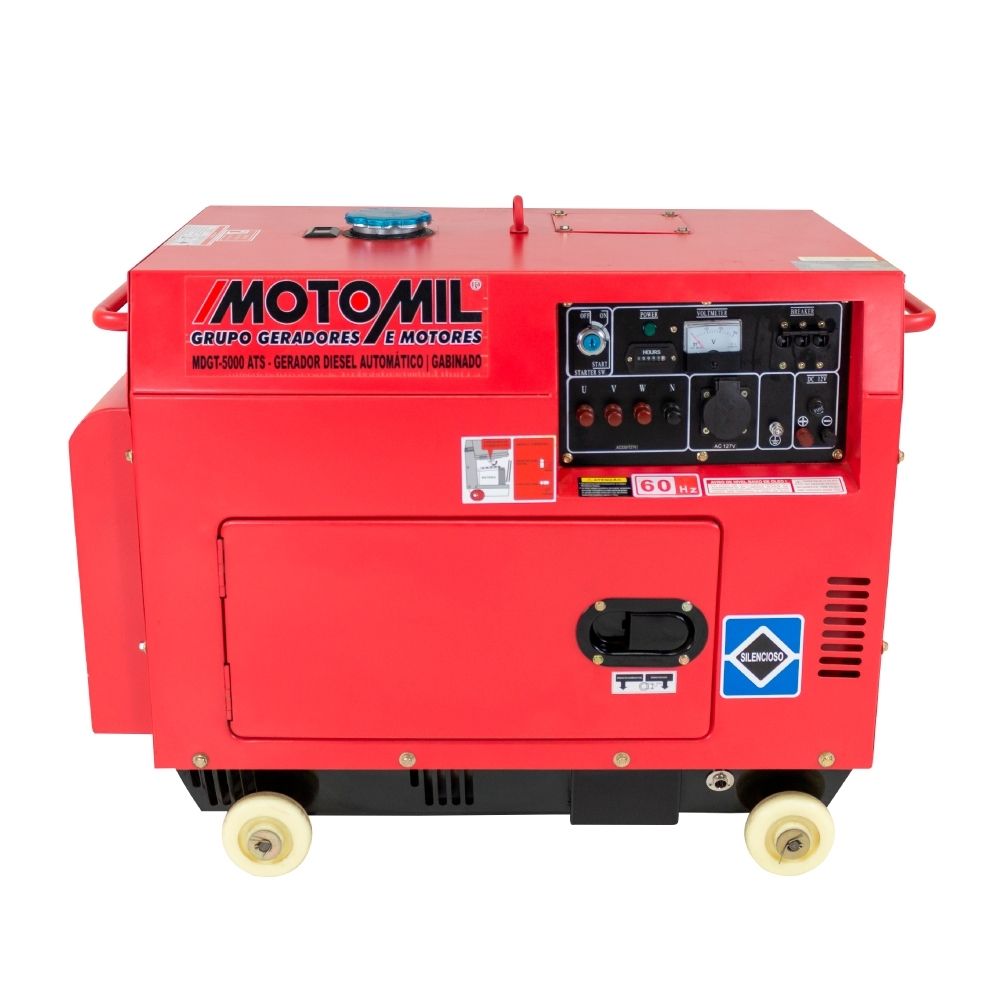 Gerador Diesel 4300W Monofásico 110/220V Motomil MDG-5000ATS