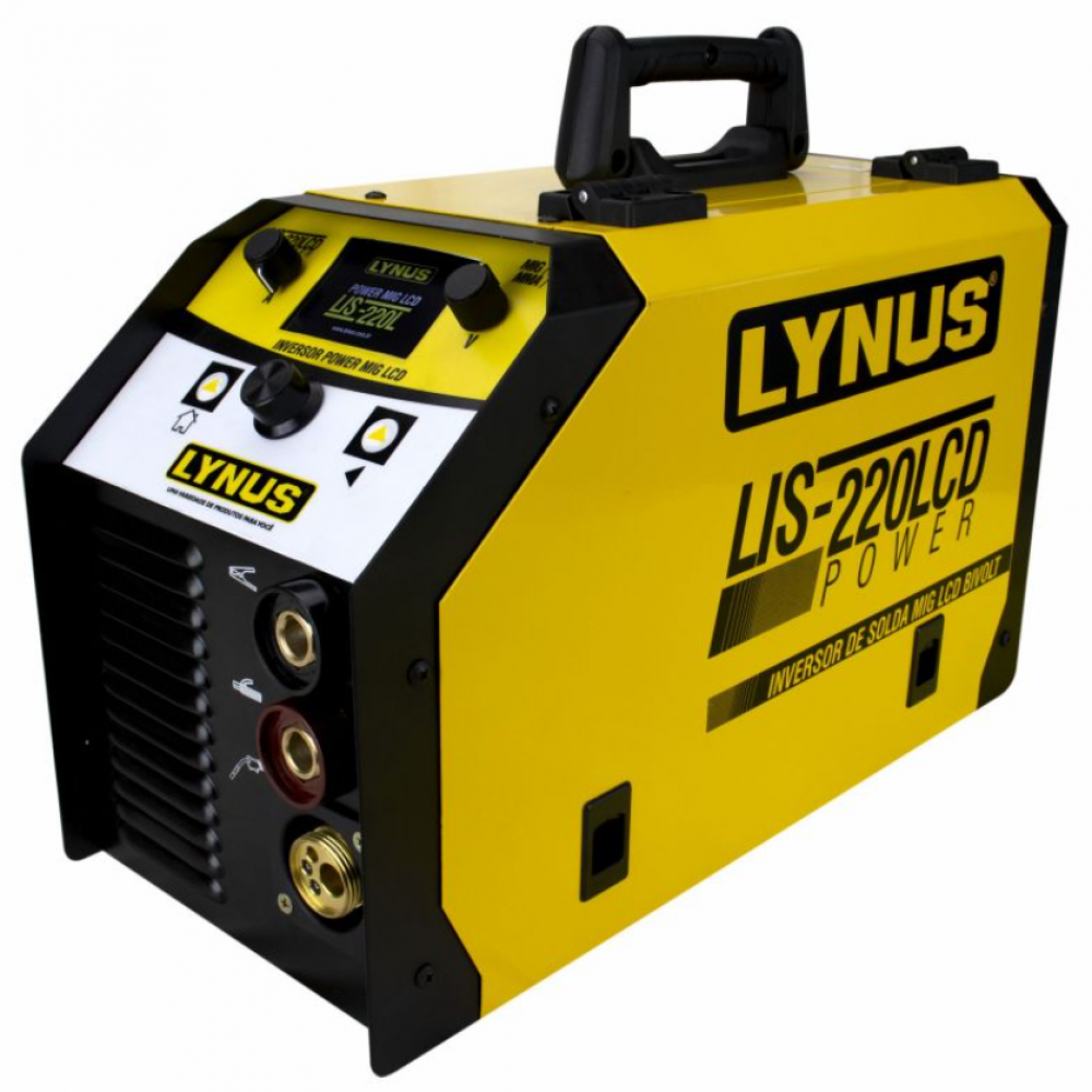 Inversor de Solda Elétrica, MIG e TIG Sinérgica LIS-220 LCD Lynus