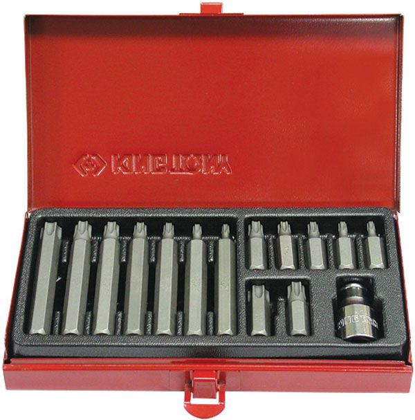 Imagem do produto Jogo Bits TORX King Tony T20-T55 Enc 10mm 15pçs