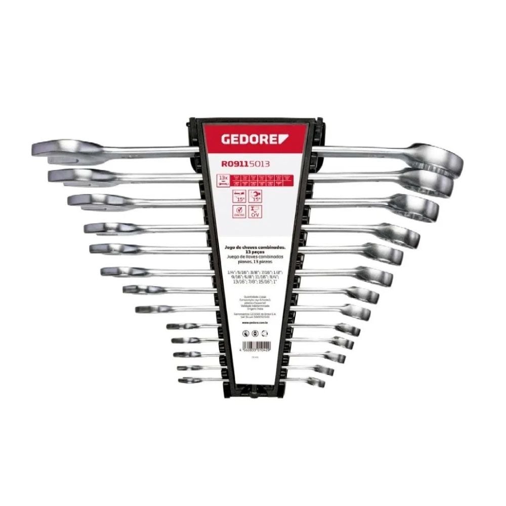 Imagem do produto Jogo Chave Combinada Gedore Red 1/4 A 1 Polegada 13 Peças