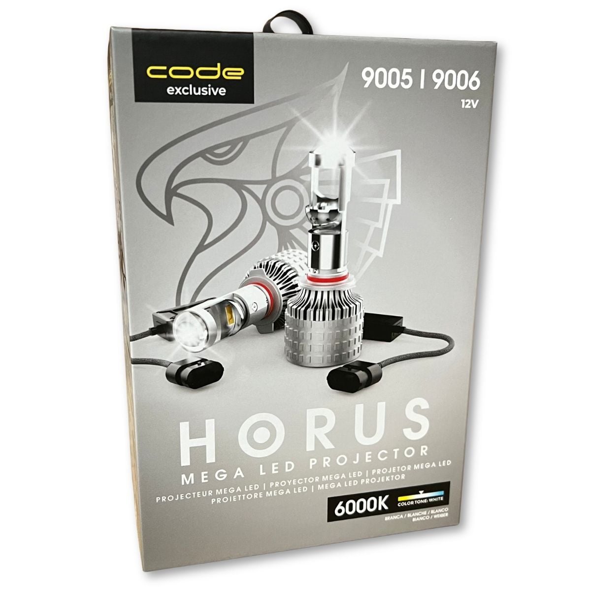 Imagem do produto Kit 2 Lâmpadas Mega Led Code Horus 12V 6000K 9005/9006