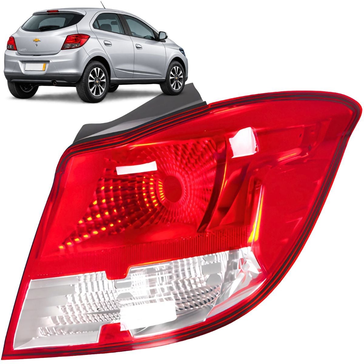 Imagem do produto Lanterna Traseira Onix LT 2013 A 2016 Direita Rubi Cristral