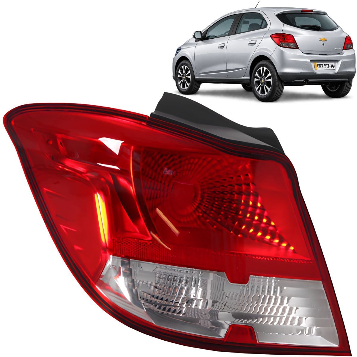 Imagem do produto Lanterna Traseira Onix LT 2013 A 2016 Esquerda Rubi Cristal
