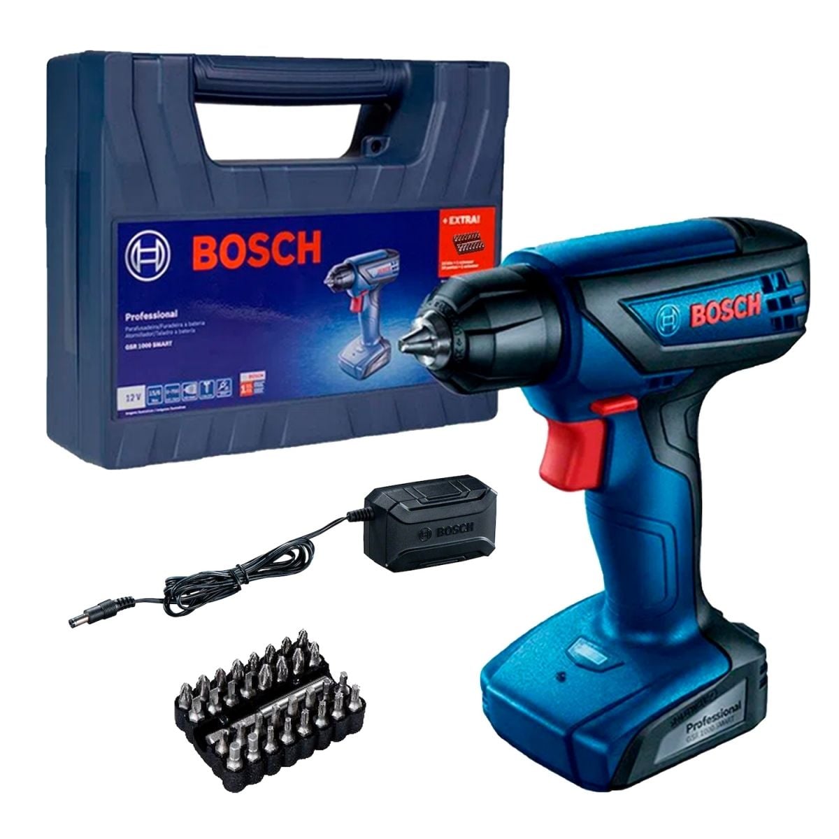 Imagem do produto Parafusadeira 12V 1,5Ah Com Maleta + 33 Acessórios Bosch