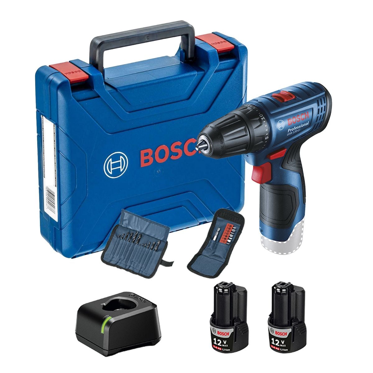 Imagem do produto Parafusadeira a Bateria 12V e Maleta 21 Acessórios BOSCH