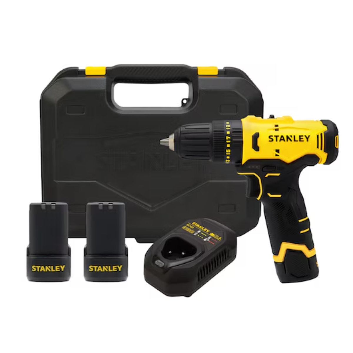 Imagem do produto Parafusadeira e Furadeira Impacto Stanley SCH10D2K-BR 12V 3/8 2 Baterias 2Ah