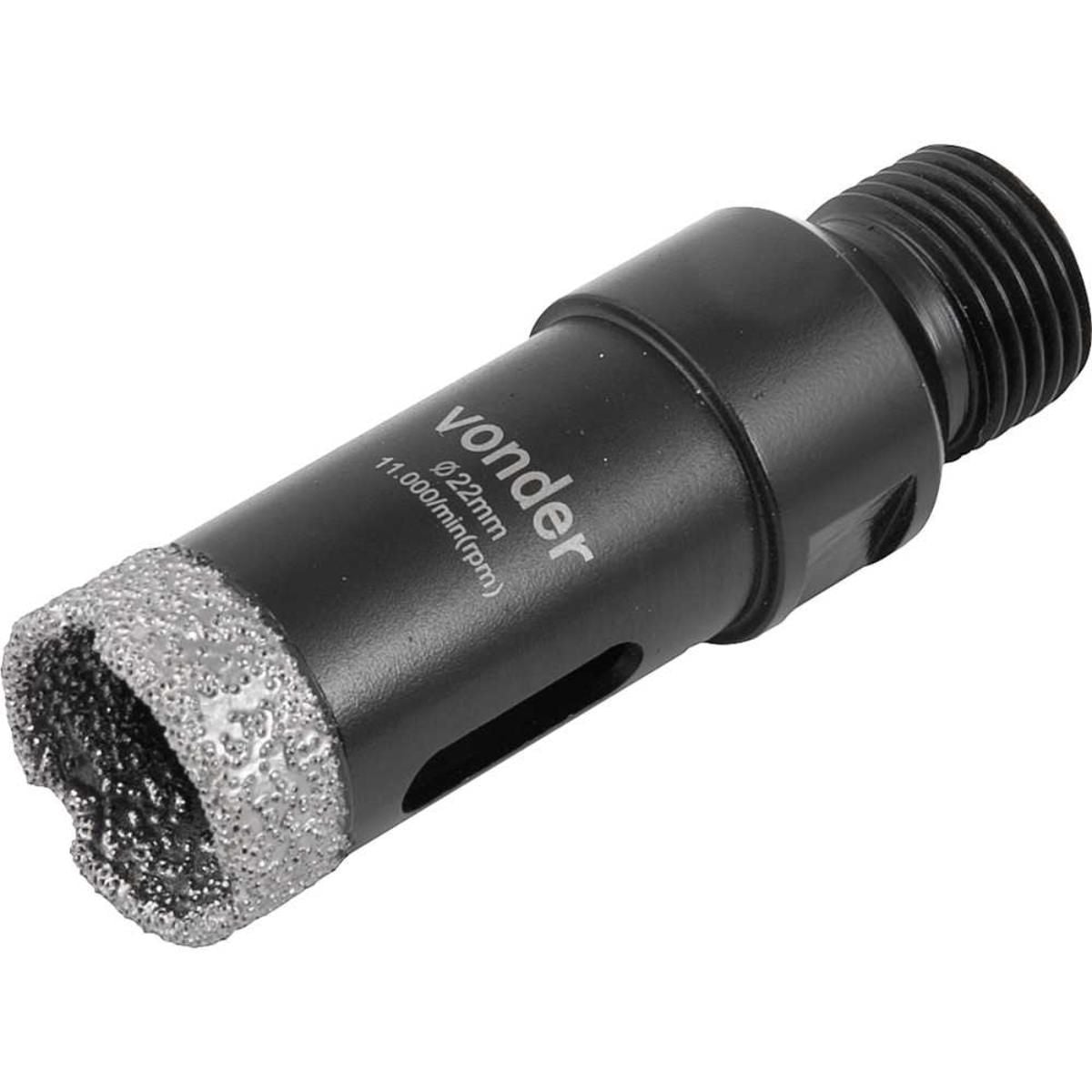 Imagem do produto Serra Copo Diamantada Vonder 22mm para Esmerilhadeira M14