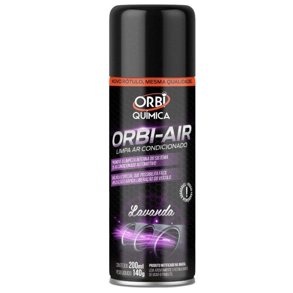 Spray Limpa Ar Condicionado Orbi Air Lavanda 200ml