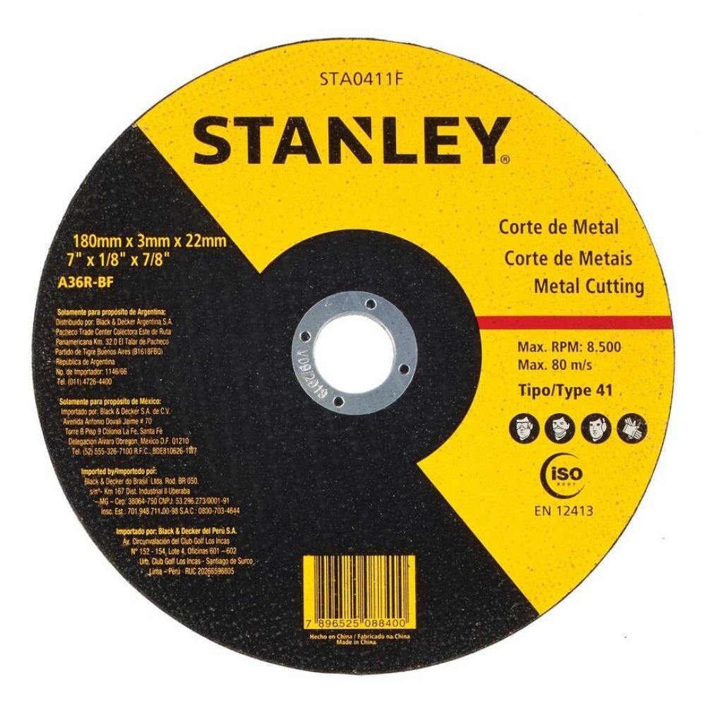 Stanley - Disco Corte Metal 7" x 1/8 x 7/8 STA0411F