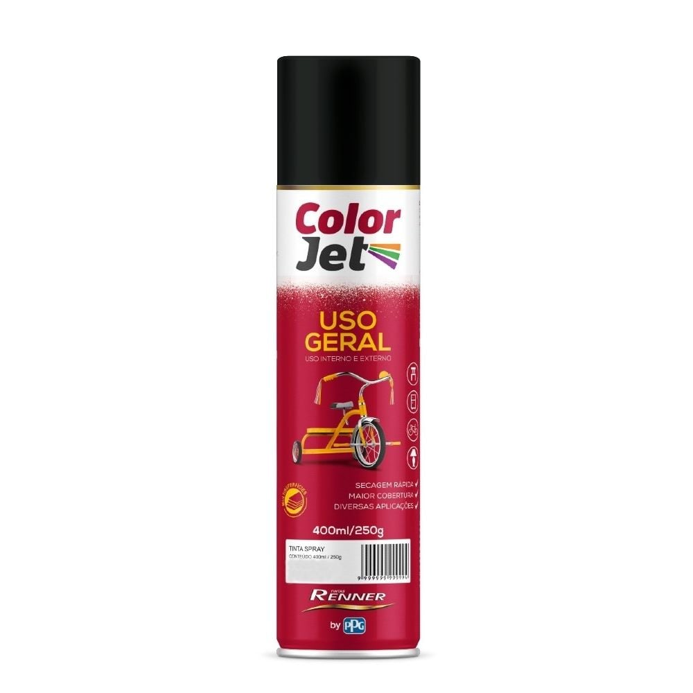 Imagem do produto Tinta Spray Preto Brilhante Cadillac 400ml Renner