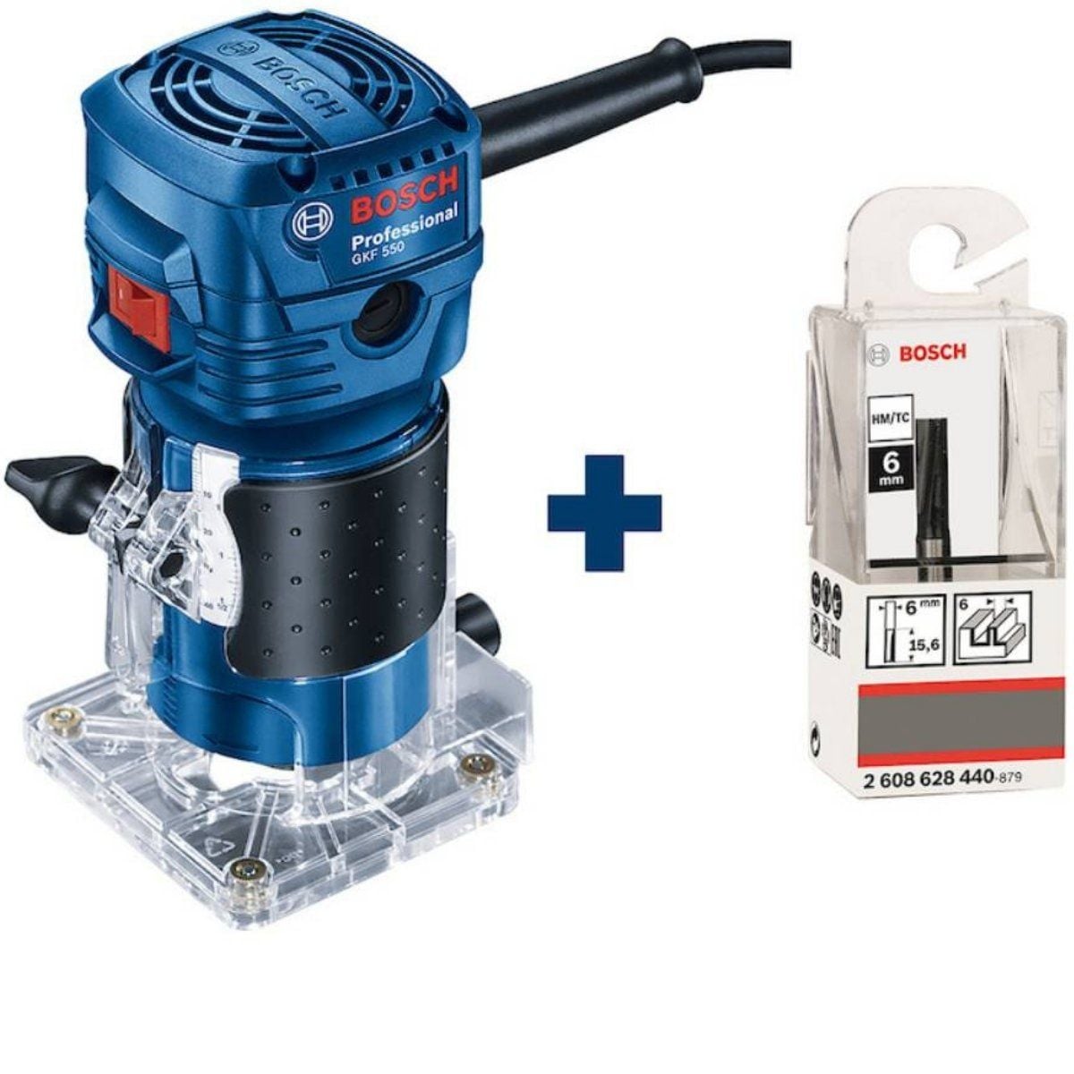 Imagem do produto Tupia Manual Bosch 550W 220V + Fresa
