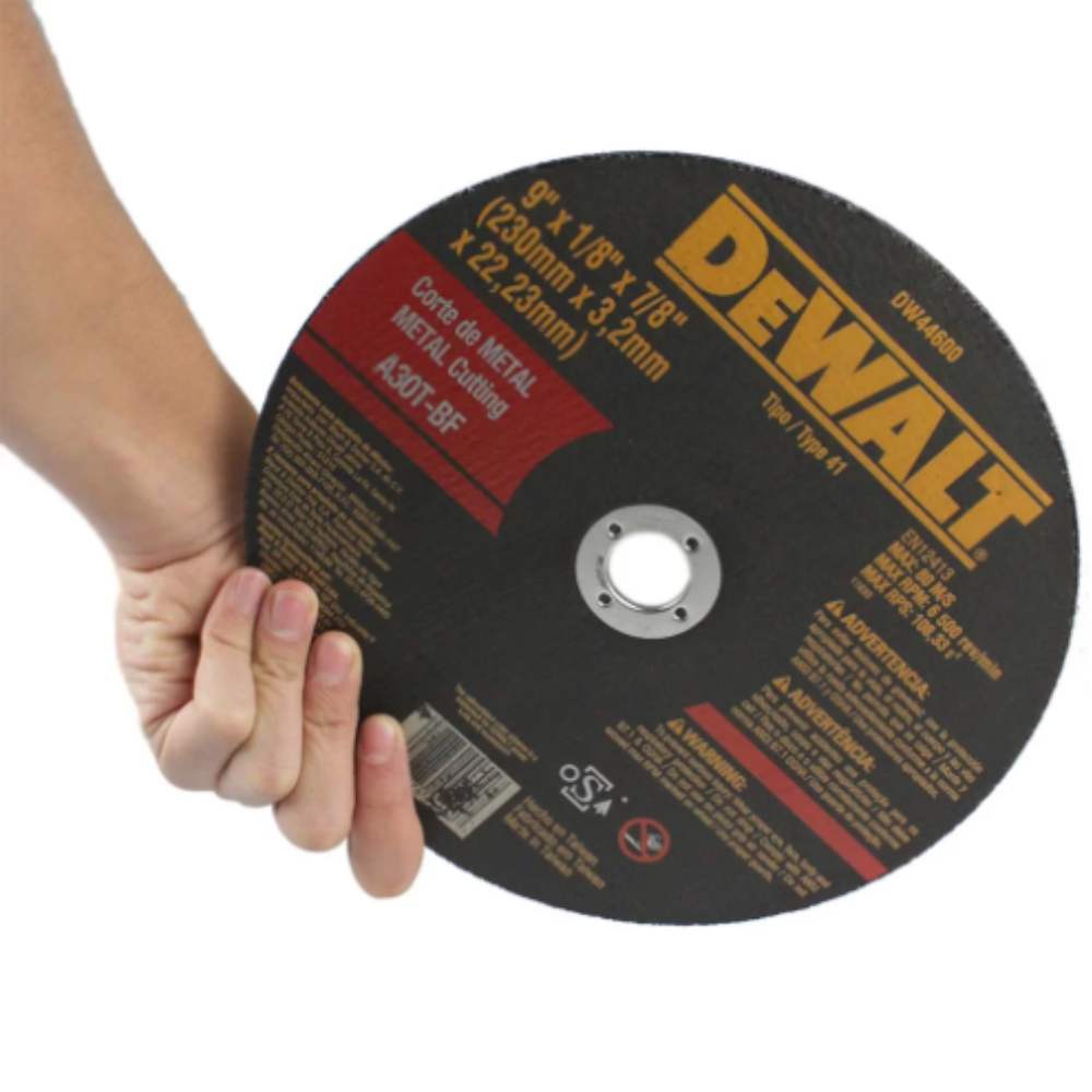 Disco Corte Metal DeWalt DW44600 9 X 1/8 X 7/8