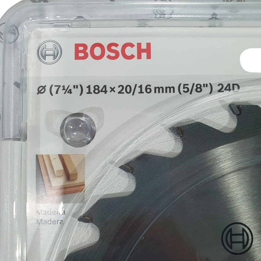 Bosch - Lâmina Serra Circular 7" 24D Madeira