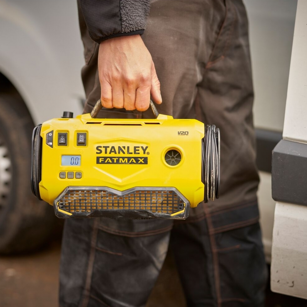 Compressor de Ar Portátil Stanley 20V Sem Bateria e Carregador