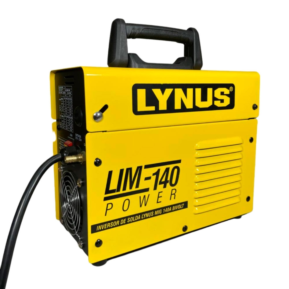 Lynus - Inversor Solda Elétrica, Tig e MIG Com/Sem Gás 140A