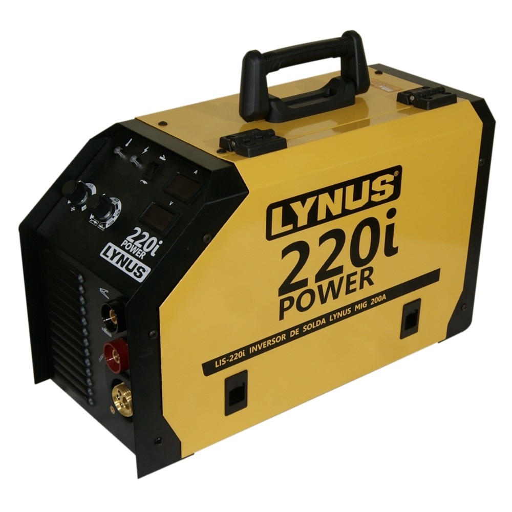 Inversora de Solda Elétrica MIG e TIG Lynus LIS-220I Power 200 Ampéres