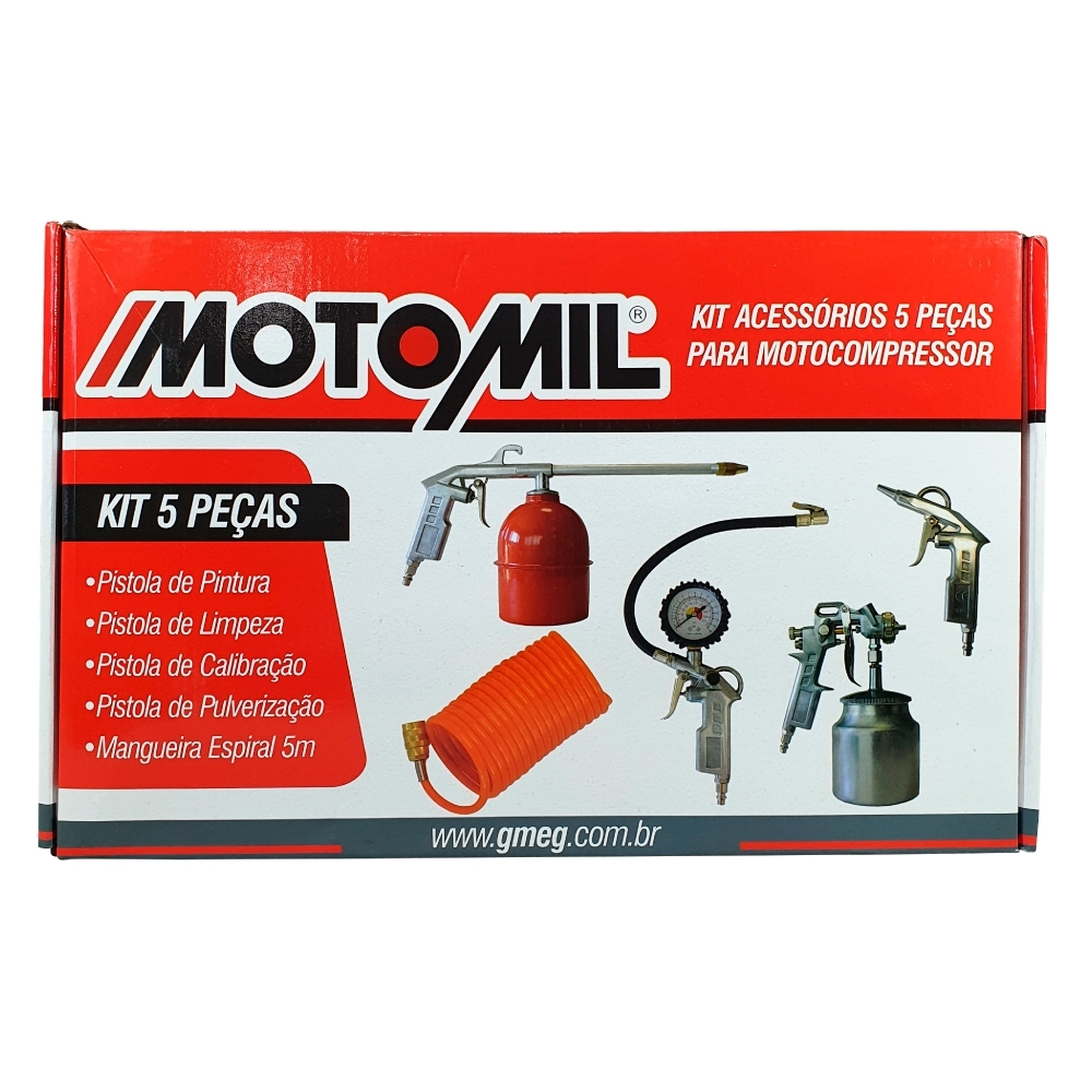 Motomil - Kit Acessórios Motocompressor 5pçs