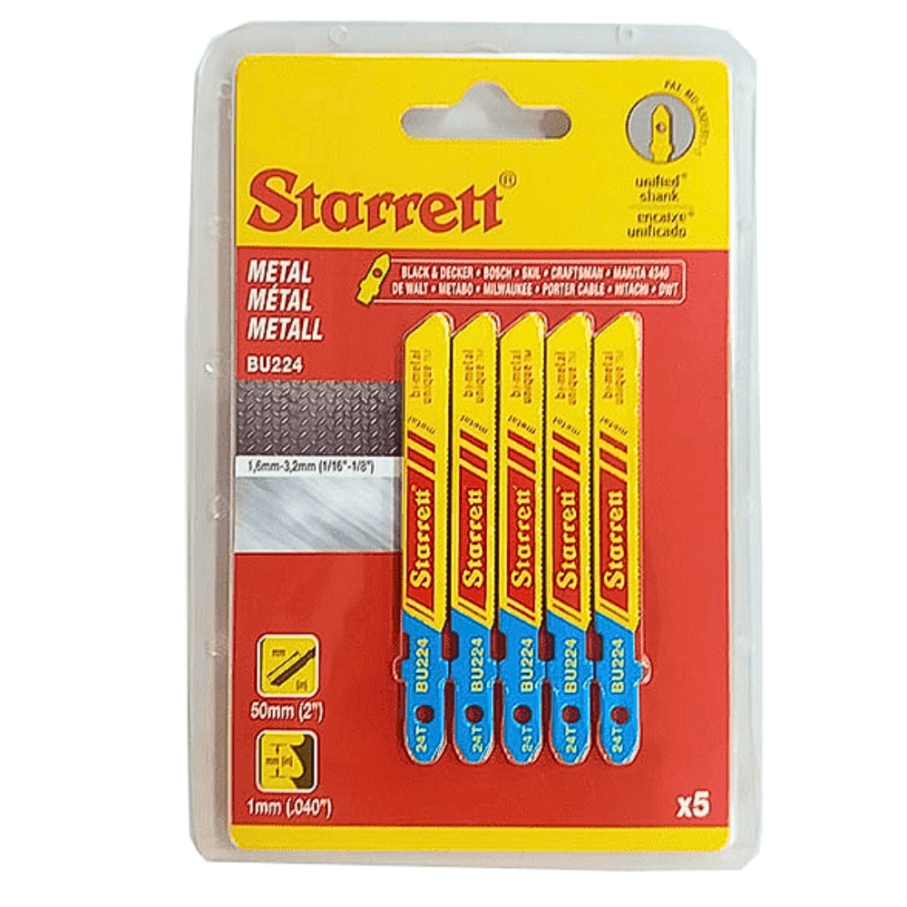 Starrett - Serra Tico-Tico Bi-Metal 50mm 24D 5pçs