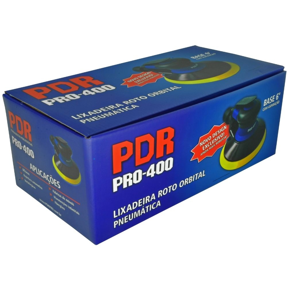 Lixadeira Pneumática Roto Orbital PDR PRO 6" Com Aspiração