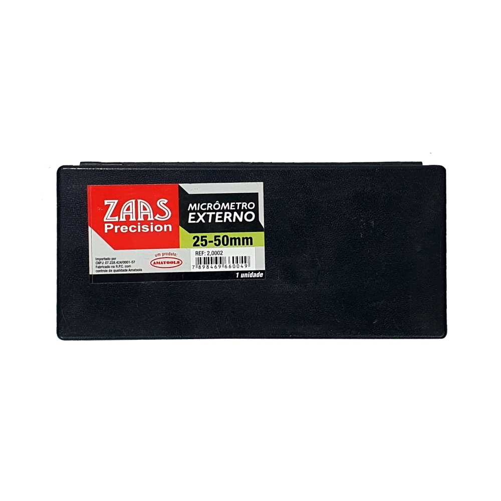 Zaas Micrometro Externo Analógico 25-50mm 020002