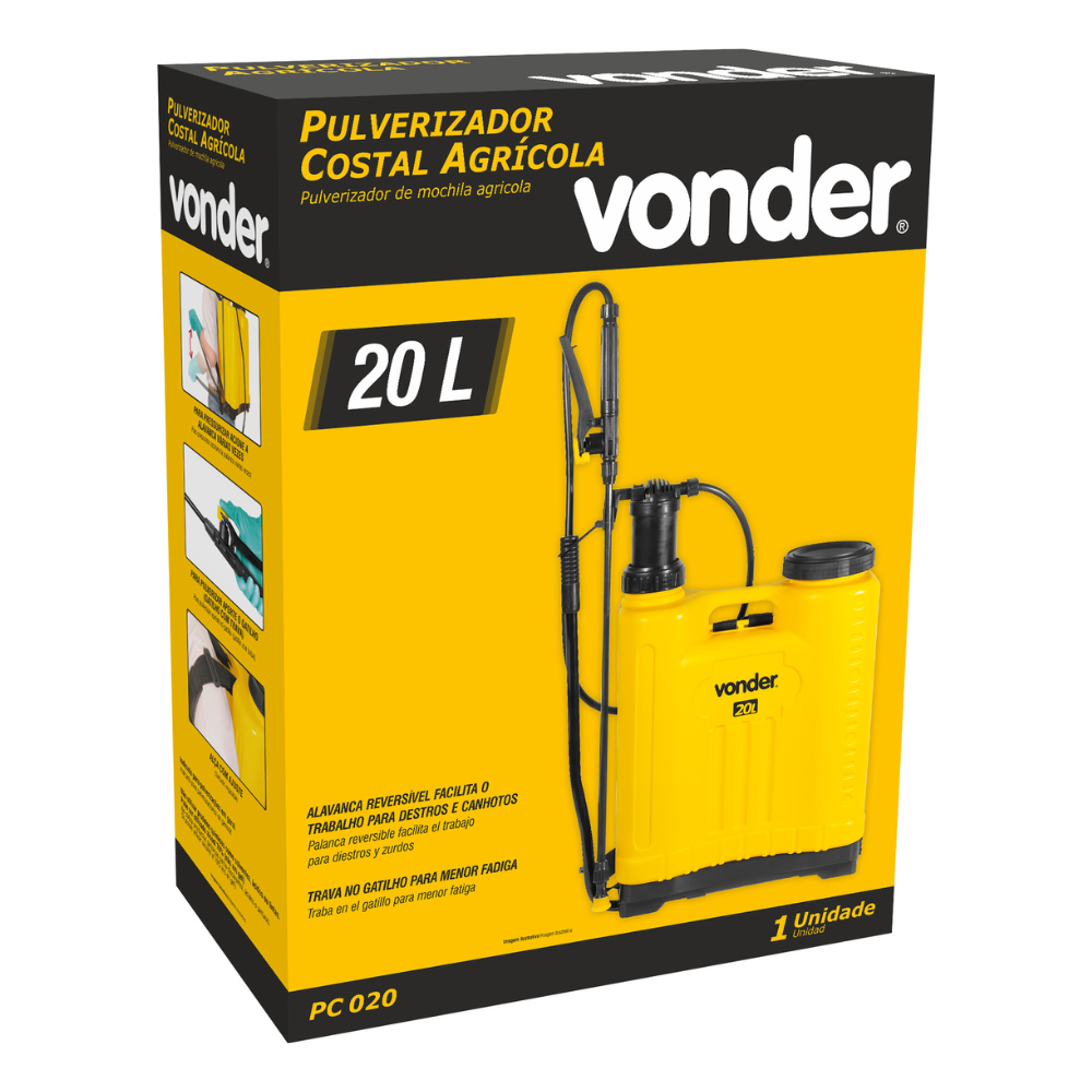 Vonder - Pulverizador Manual Costal Tanque 20L