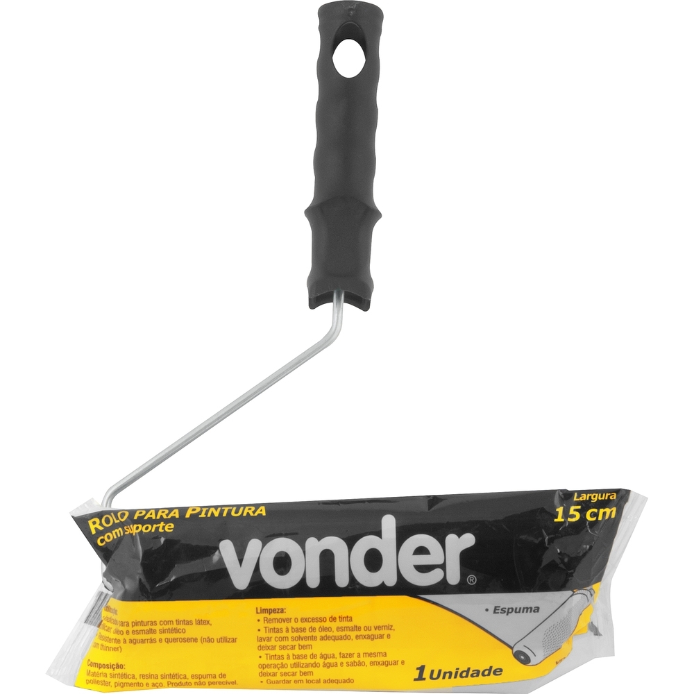 Vonder - Rolo Espuma 15cm Com Suporte Para Pintura