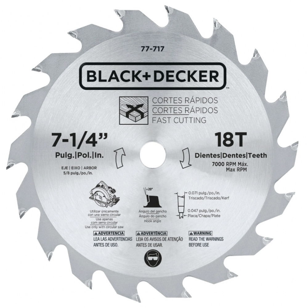 Serra Circular Black+Decker CS1004-B2 7.1/4" 1400W 220V Acompanha Disco com 18 dentes