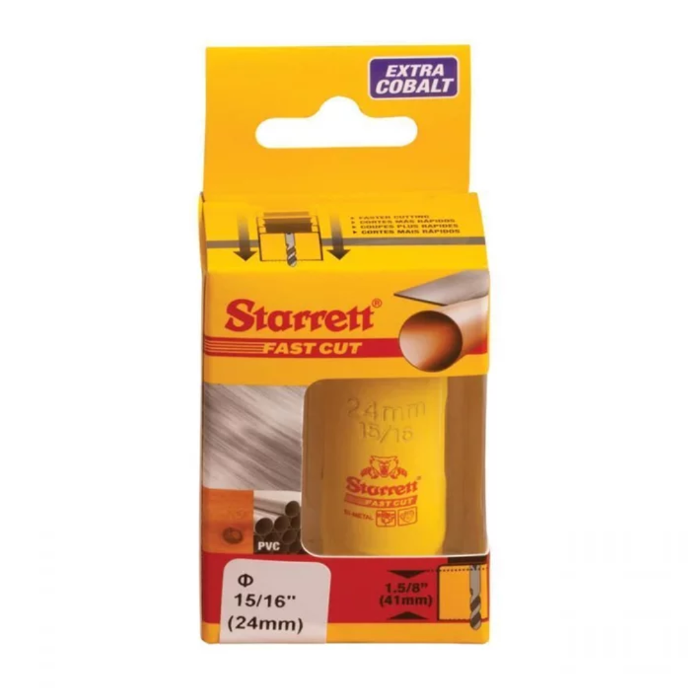 Starrett - Serra Copo Aço Rápido Bi-Metal 24mm 15/16"