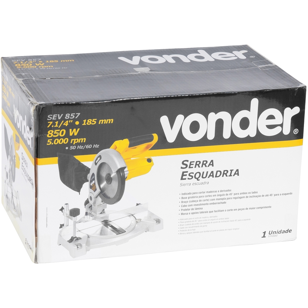 Vonder - Serra Esquadria 7.1/4" 850W 220V SEV857