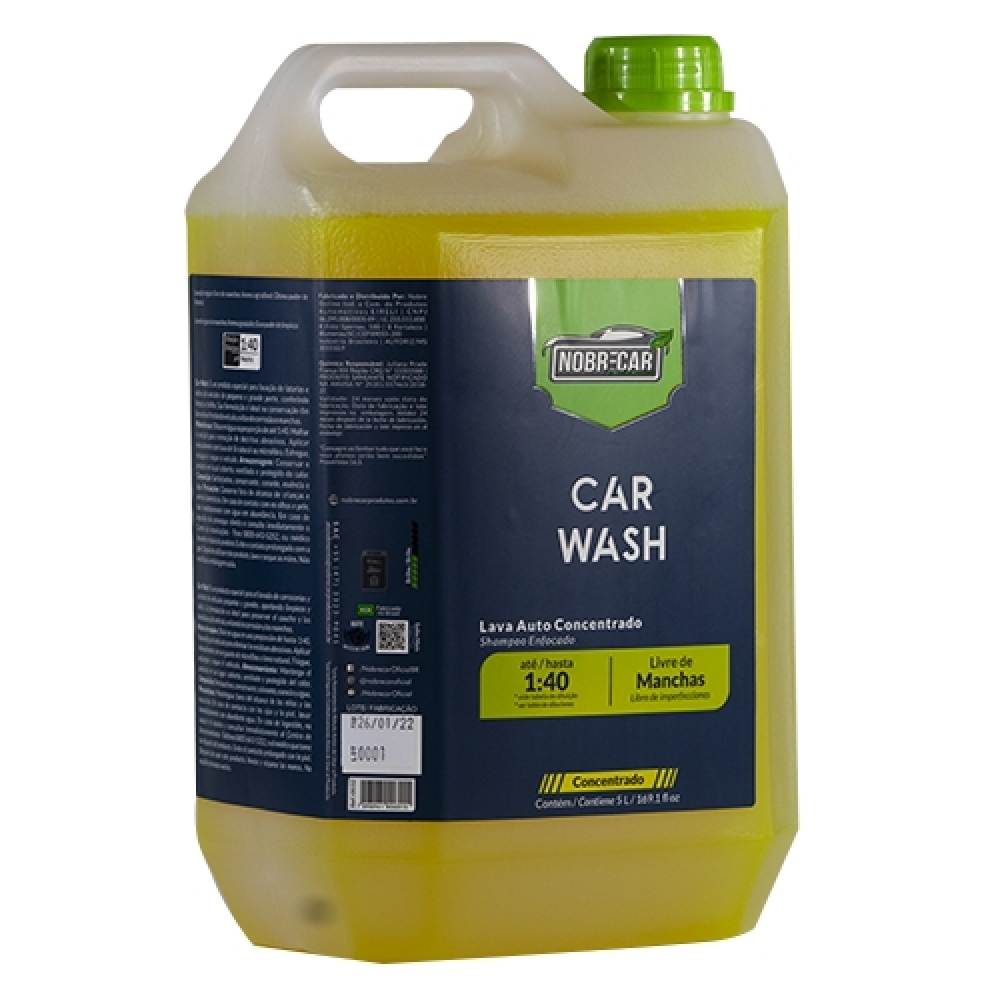 Shampoo Detergente Nobrecar Lava Auto Car Wash Concentrado 5L